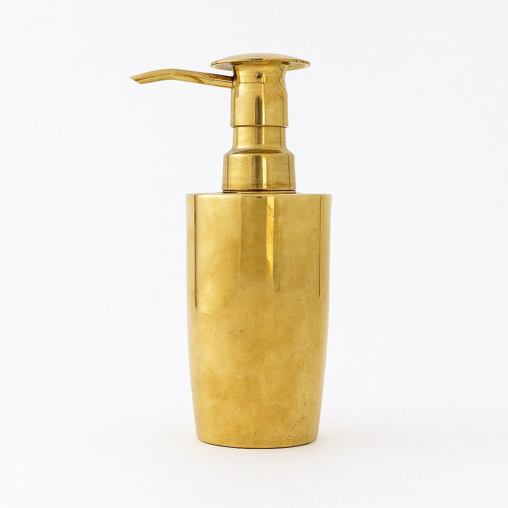 Unlacquered Brass Soap Dispenser, Dispenser Pump