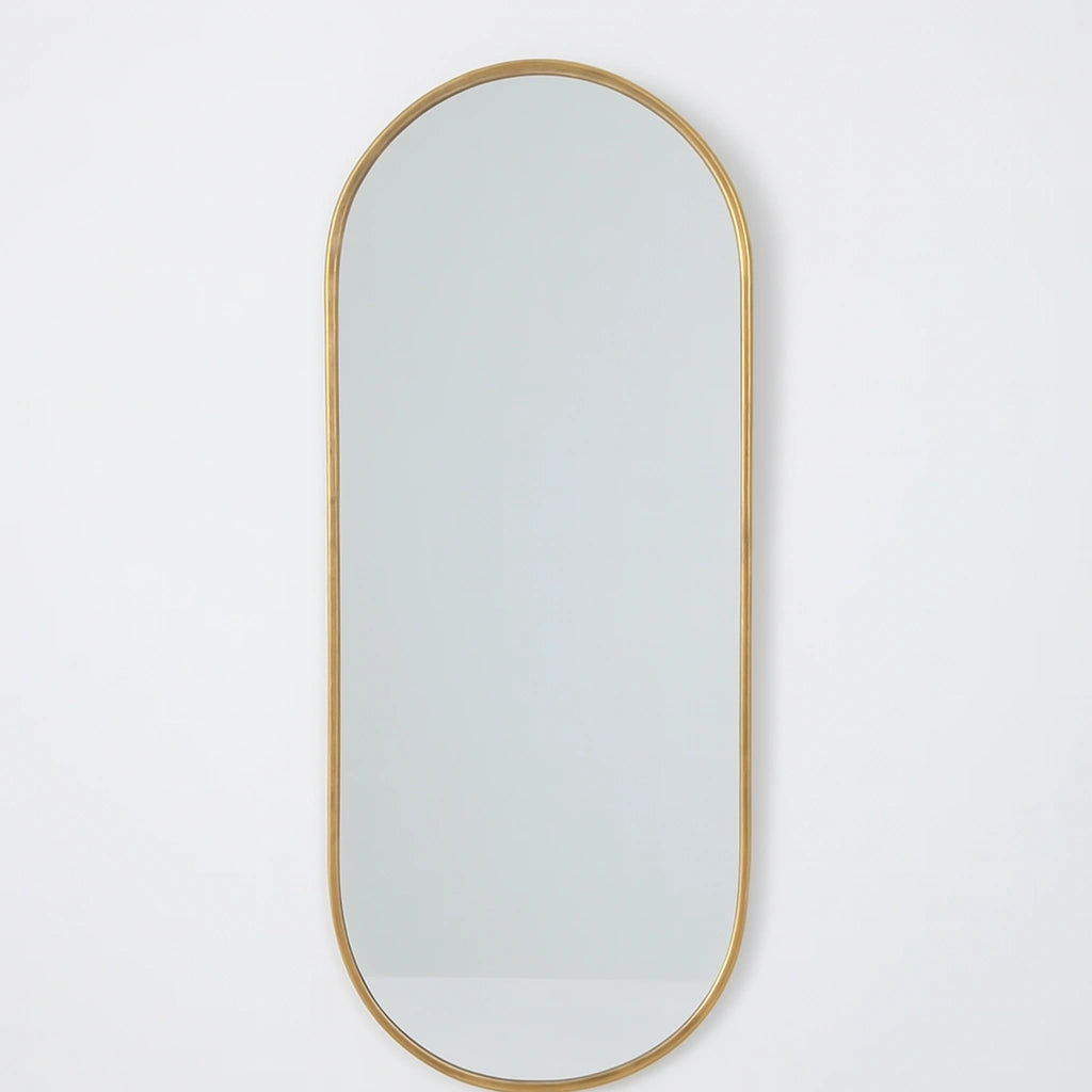 Brass Full Length Mirror, Long Mirror For Wall