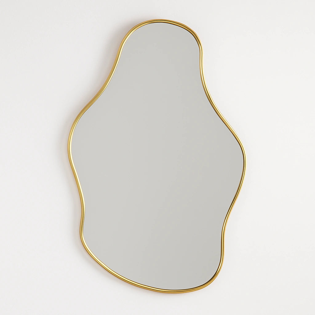 Brass Irregular Mirror atlas finest