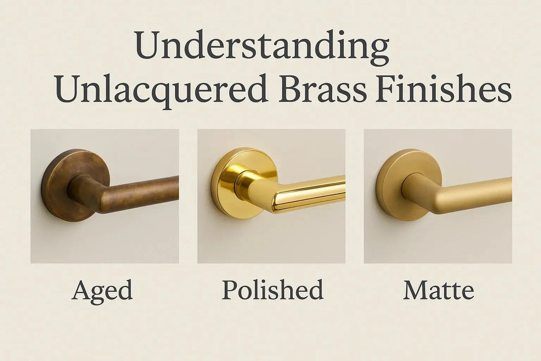 Understanding Unlacquered Brass Finishes: Aged, Polished, and Matte Explained 