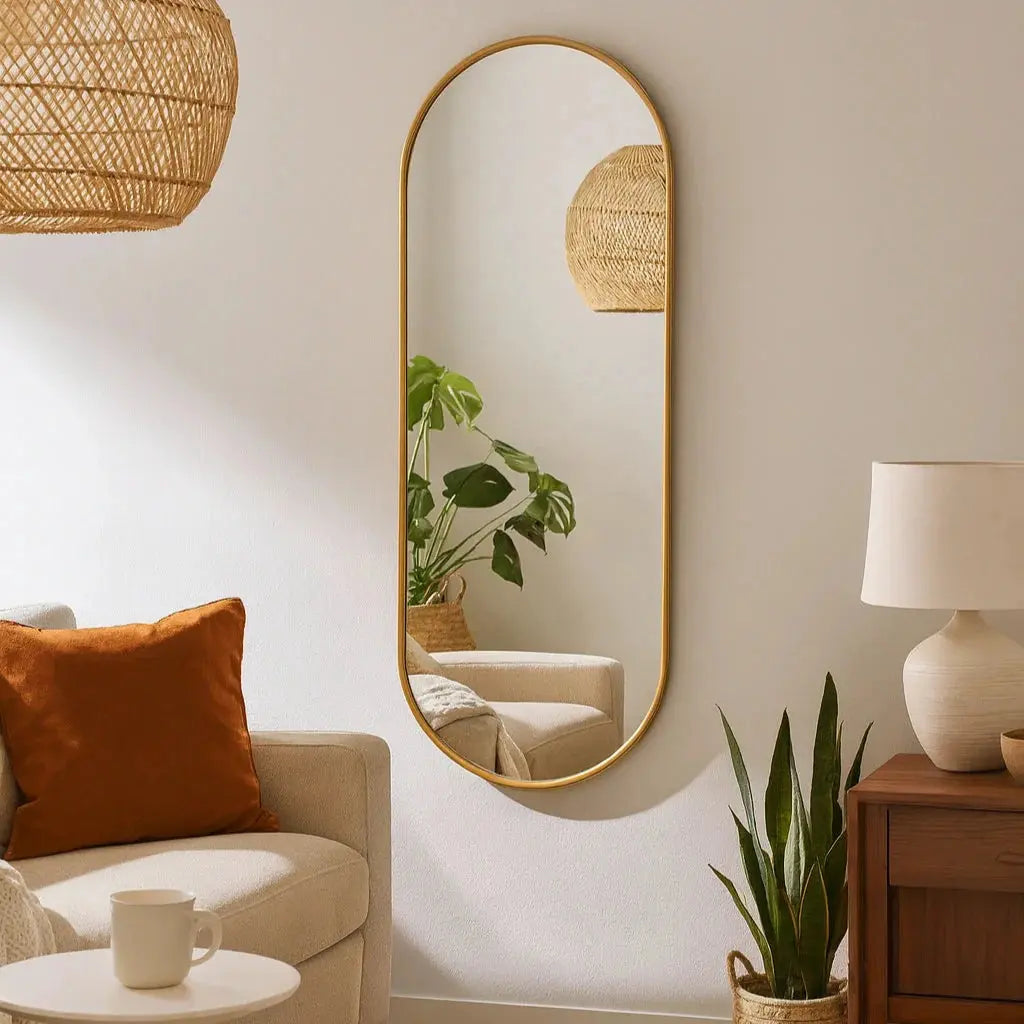 Handcrafted Brass Framed Vanity & Wall Mirrors