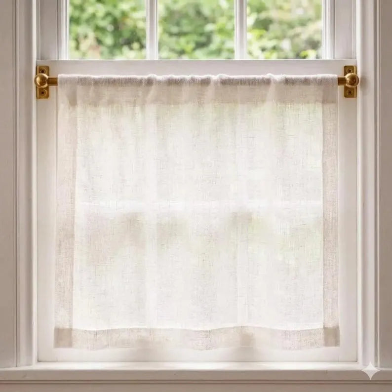 12mm Solid Brass Café Curtain 