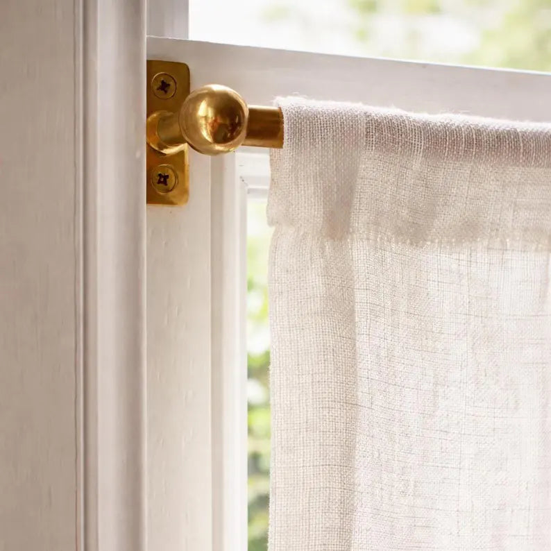 12mm Solid Brass Café Curtain 