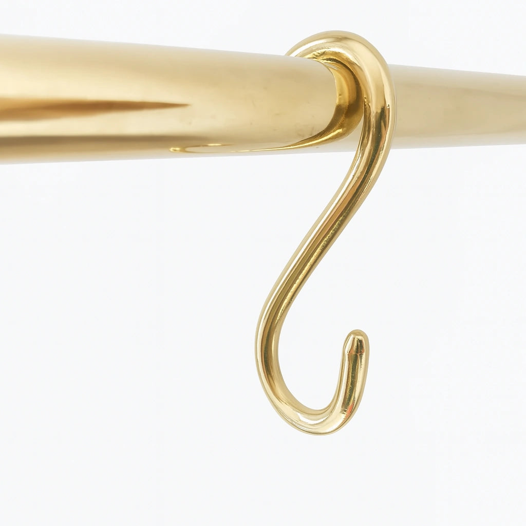 Unlacquered Brass S Hooks For Kitchen Rack