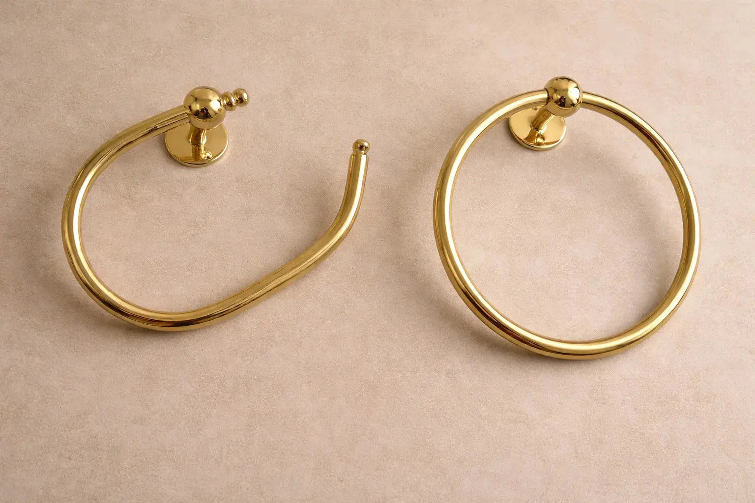 Unlacquered Brass Bathroom Hardware Set bathroom brass hardware - AtlasFinest