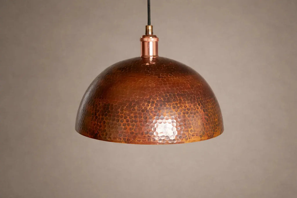 Dome Copper Pendant Light Pendant Lighting - AtlasFinest