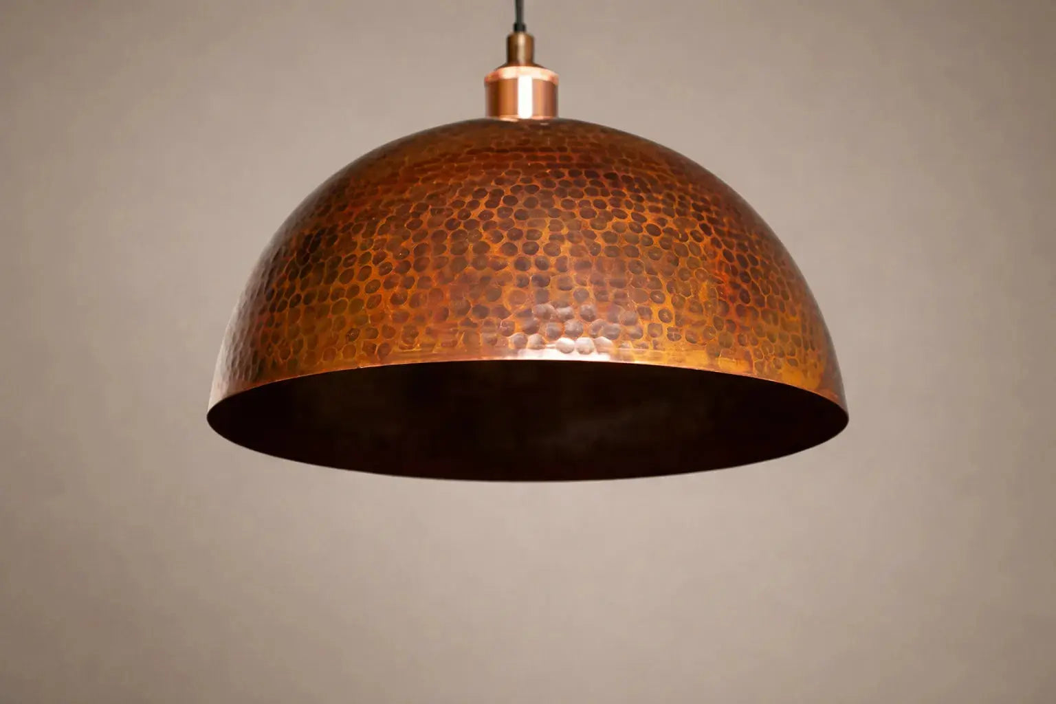 Dome Copper Pendant Light Pendant Lighting - AtlasFinest