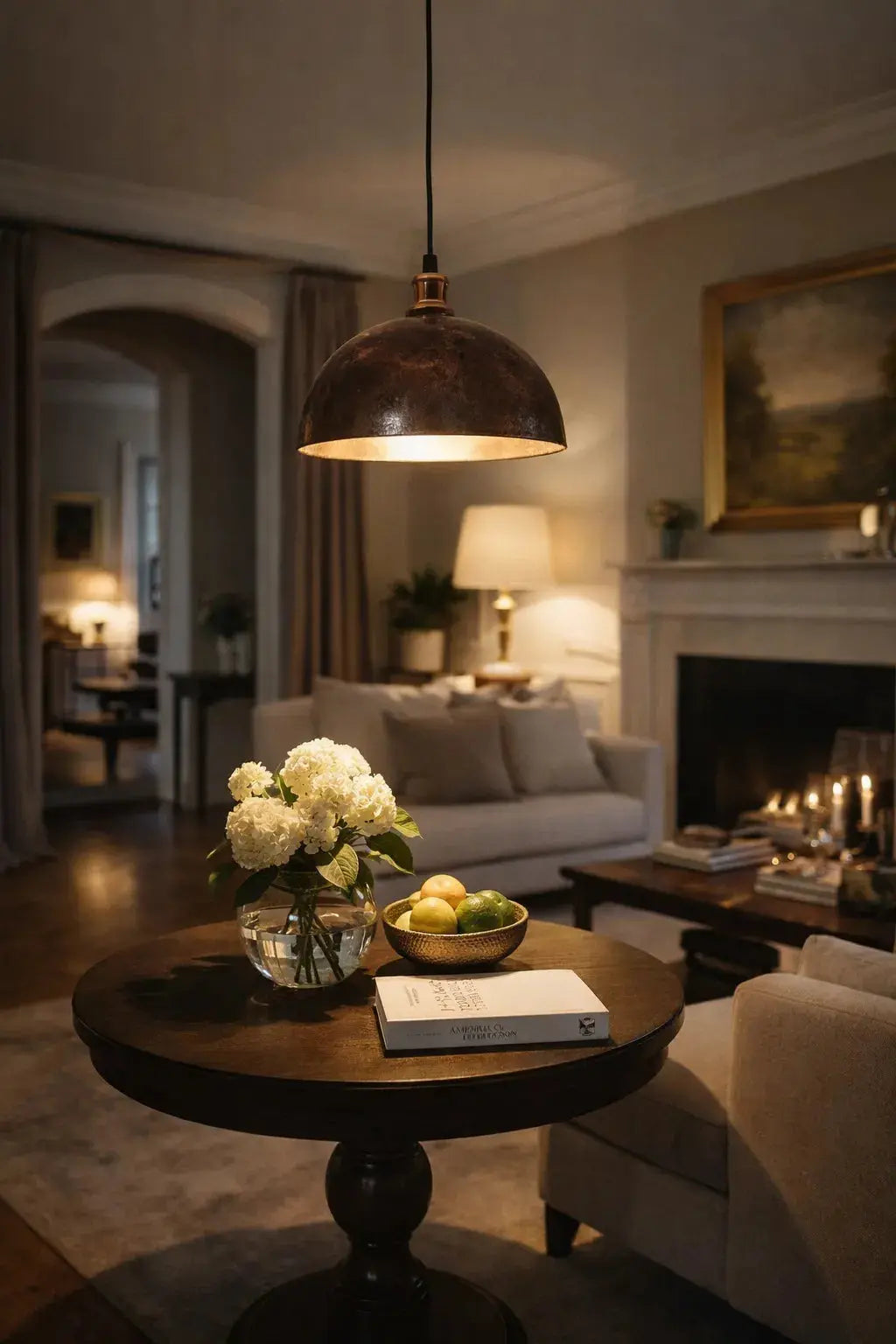 Dome Copper Pendant Light Pendant Lighting - AtlasFinest