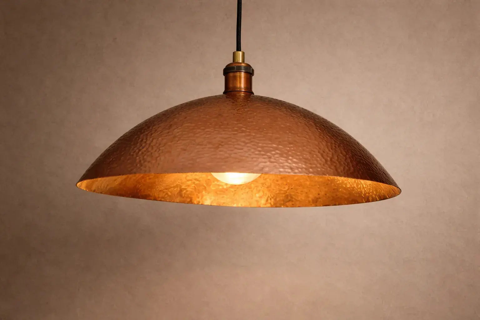 Low Profile Copper Light Pendant Pendant Lighting - AtlasFinest