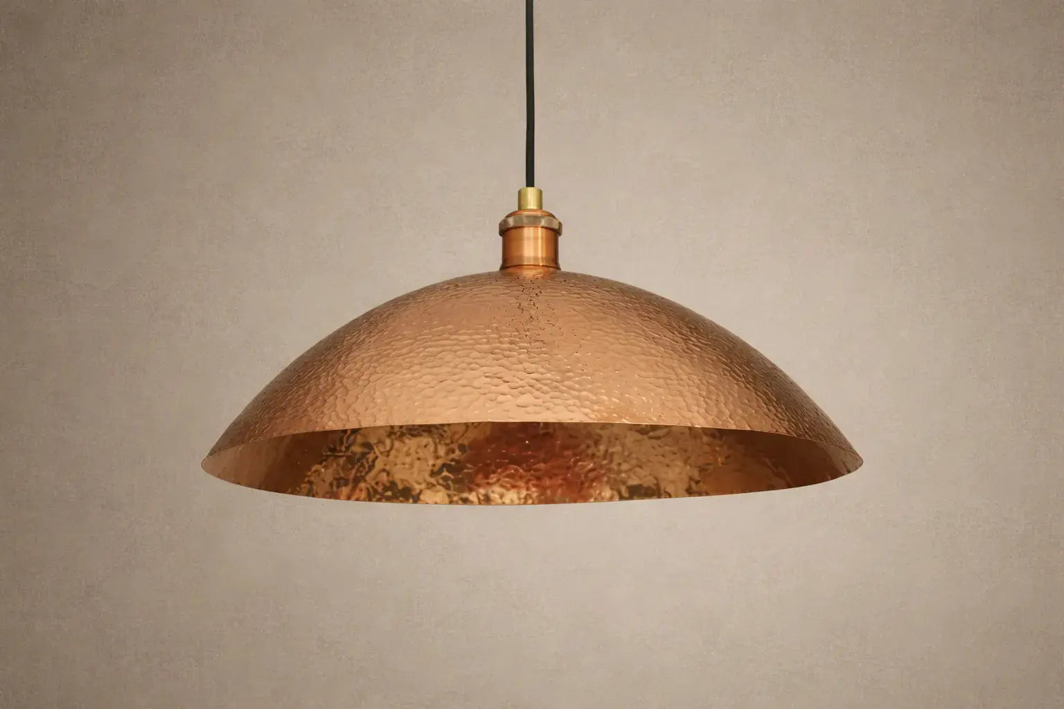 Low Profile Copper Light Pendant Pendant Lighting - AtlasFinest