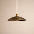 Low Profile Hammered Bronze Pendant Light Pendant Lighting - AtlasFinest