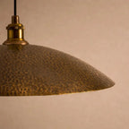 Low Profile Hammered Bronze Pendant Light Pendant Lighting - AtlasFinest
