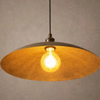 Low Profile Hammered Bronze Pendant Light Pendant Lighting - AtlasFinest