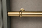 Solid Brass Foot Rail Bar – 50mm Unlacquered Bathroom Brass Hardware - AtlasFinest