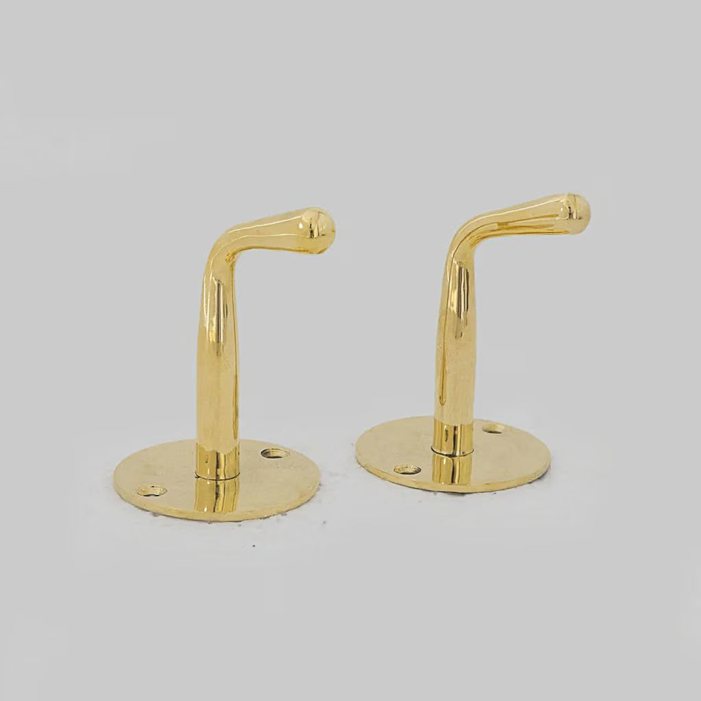 Unlacquered Brass Wall Hook Of Atlas Finest