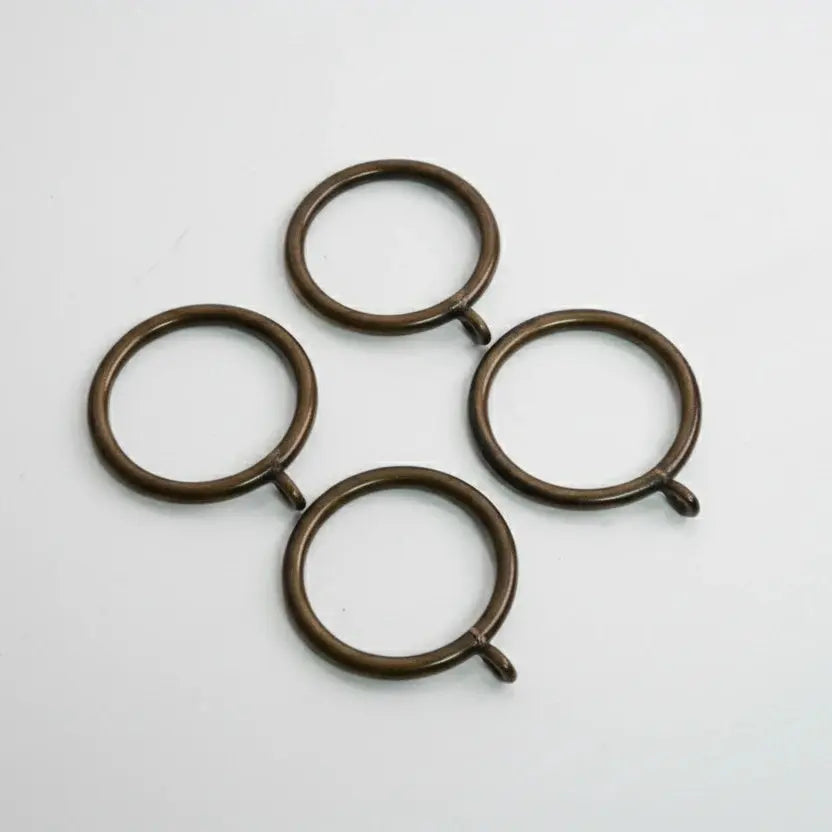 Solid Brass Drapery Rings – Antique Bronze Curtain Rings - AtlasFinest