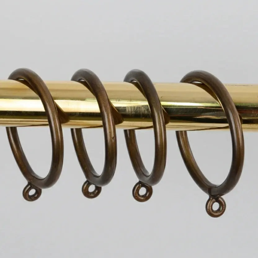 Solid Brass Drapery Rings – Antique Bronze Curtain Rings - AtlasFinest