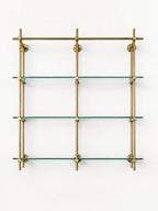 Unlacquered Brass Shelving,