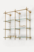 Unlacquered Brass Shelving,