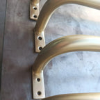 Unlacquered Brass Cafe Curtain Rod With Solid Brass Rings - AtlasFinest