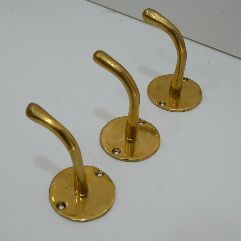 Unlacquered Brass hooks atlas finest