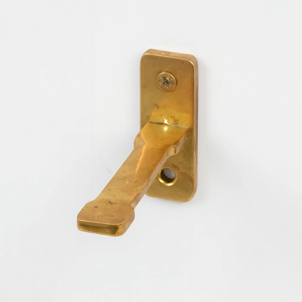 T-Shape Solid Unlacquered Brass Wall Support