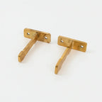Unlacquered Brass Wall Supports For Rods, Curtains, Etc, DDP shipping - AtlasFinest