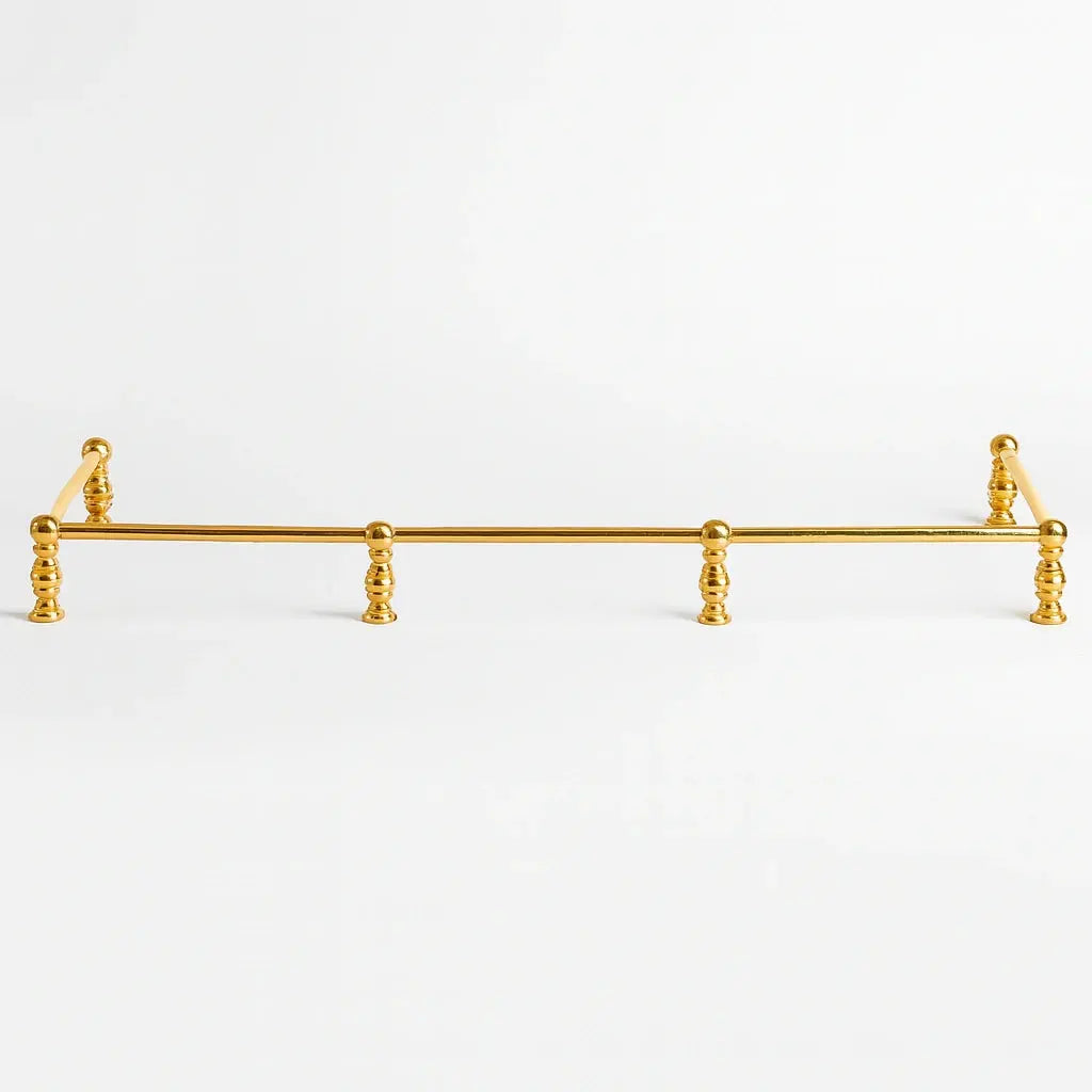 Rustic Brass Gallery Shelf Rail - AtlasFinest