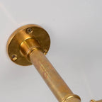 Wall Mounted Rack ,Unlacquered Brass Clothing Rod - AtlasFinest