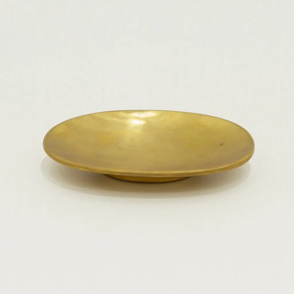 Unlacquered Brass Soap Dish, Handcrafted Soap Holder - AtlasFinest