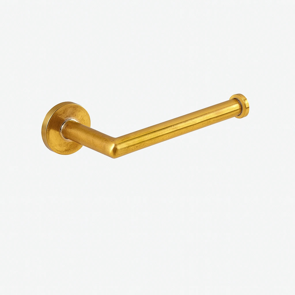 Unpolished Brass Wall Mounted Toilet Paper Holder