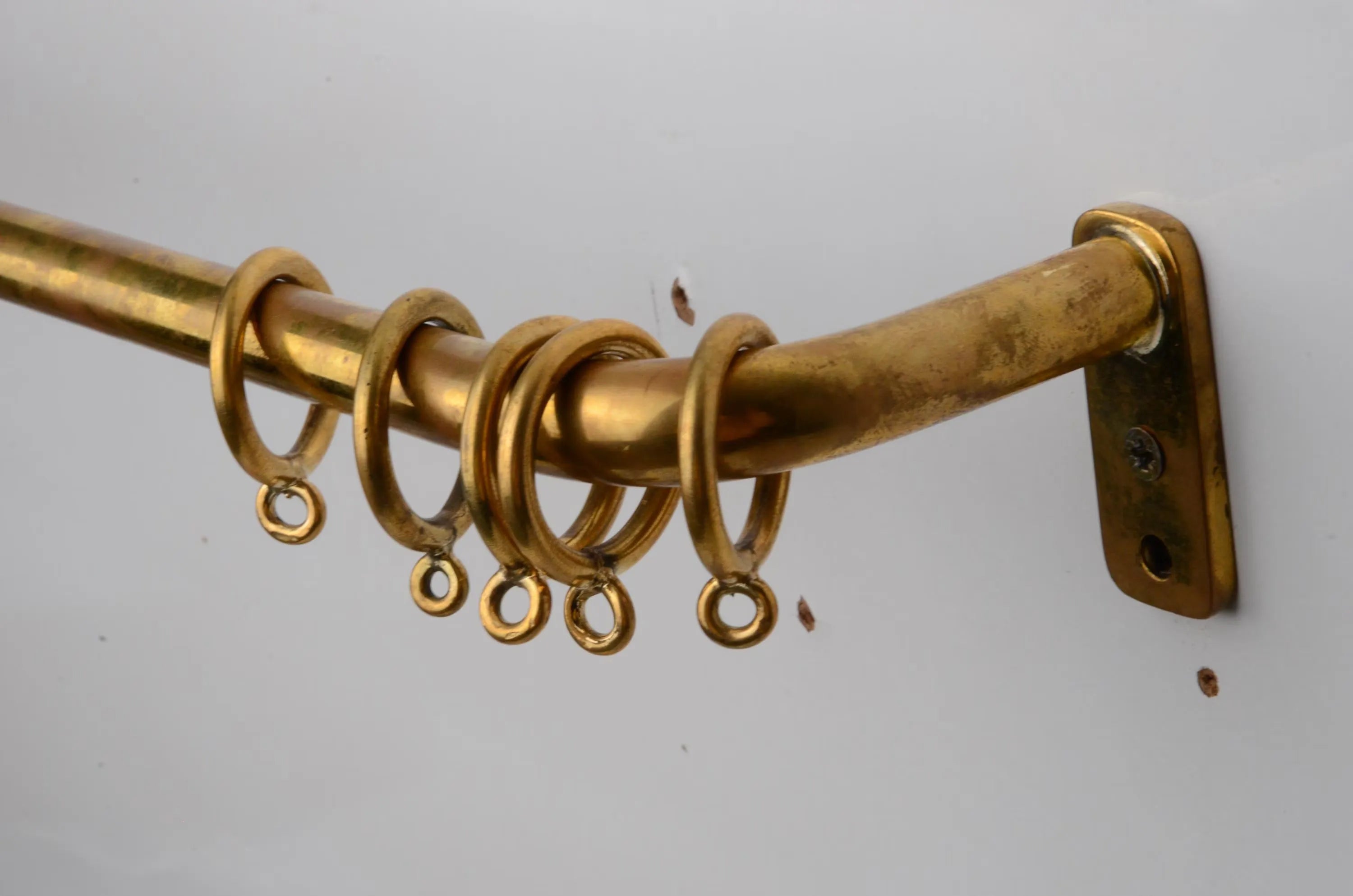 Burnished Unlacquered Brass French Return