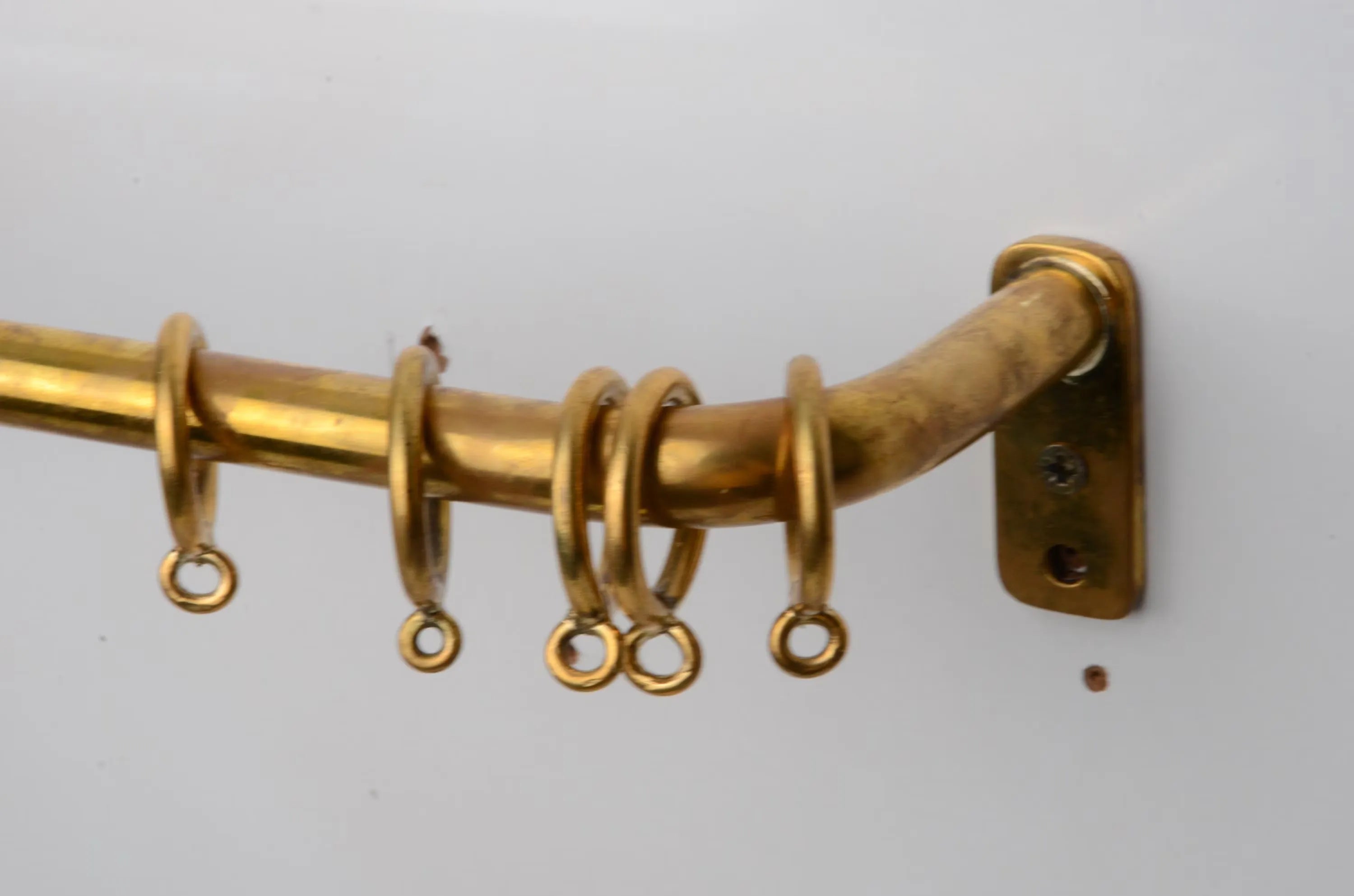 Burnished Unlacquered Brass French Return