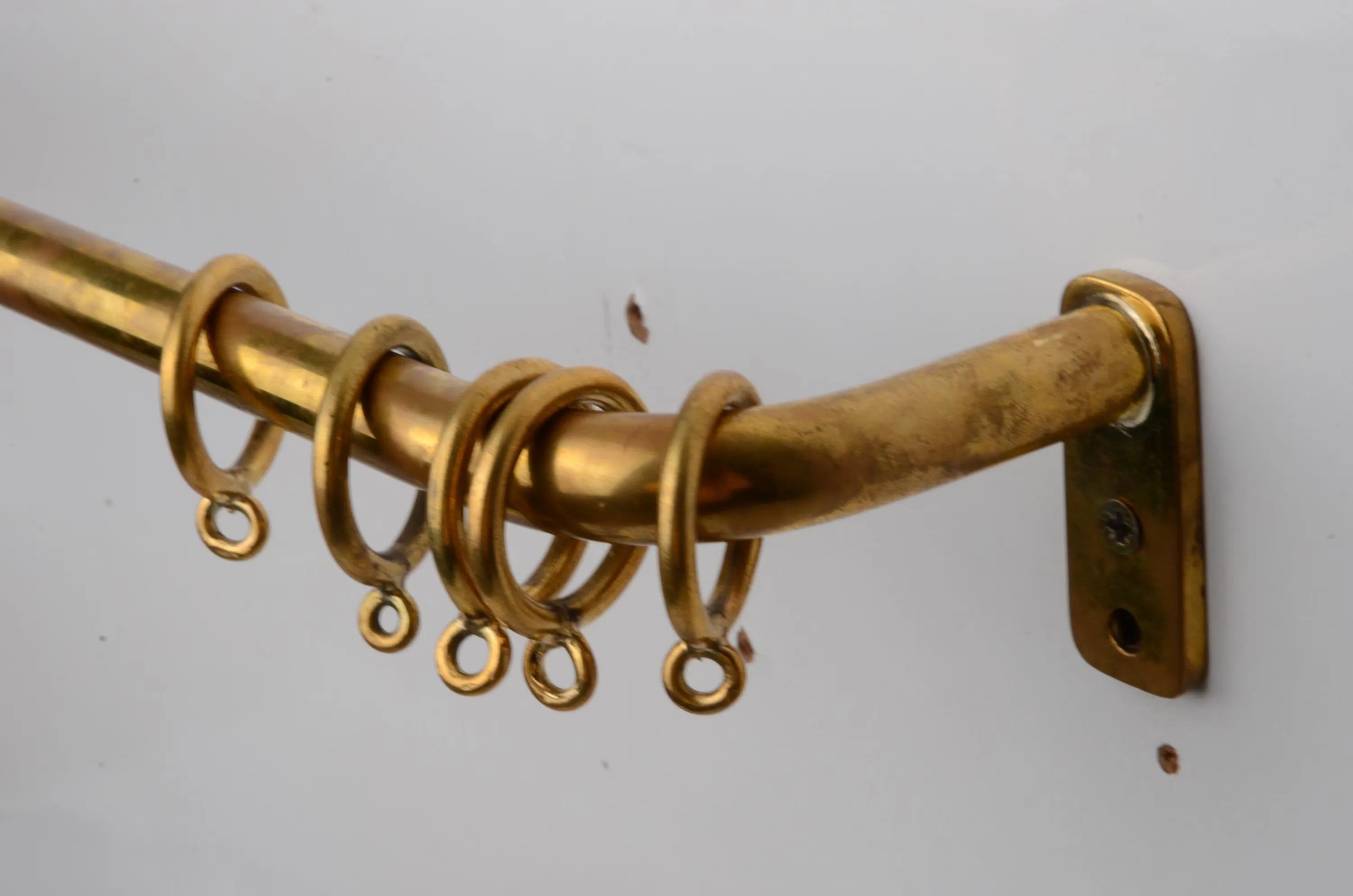 Burnished Unlacquered Brass French Return