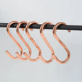 Solid Copper S-Hooks For Pot Rails - AtlasFinest