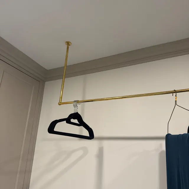 Ceiling Mounted Minimalistic Clothes Rail