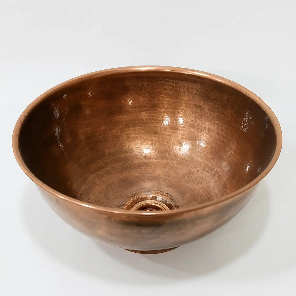 Solid Copper Vessel Sink For Bathroom Vanities - AtlasFinest