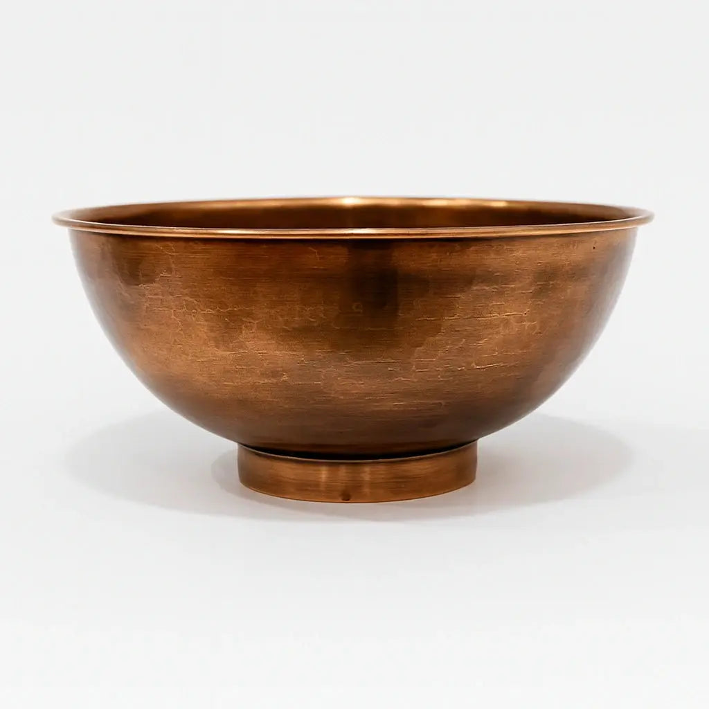 Solid Copper Vessel Sink For Bathroom Vanities - AtlasFinest