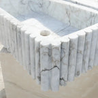 White Marble Sink - AtlasFinest