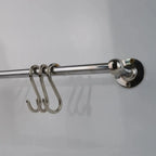 Chrome Pot Rail, Chromed Solid Brass Pot Rack For Kitchen Organization - AtlasFinest