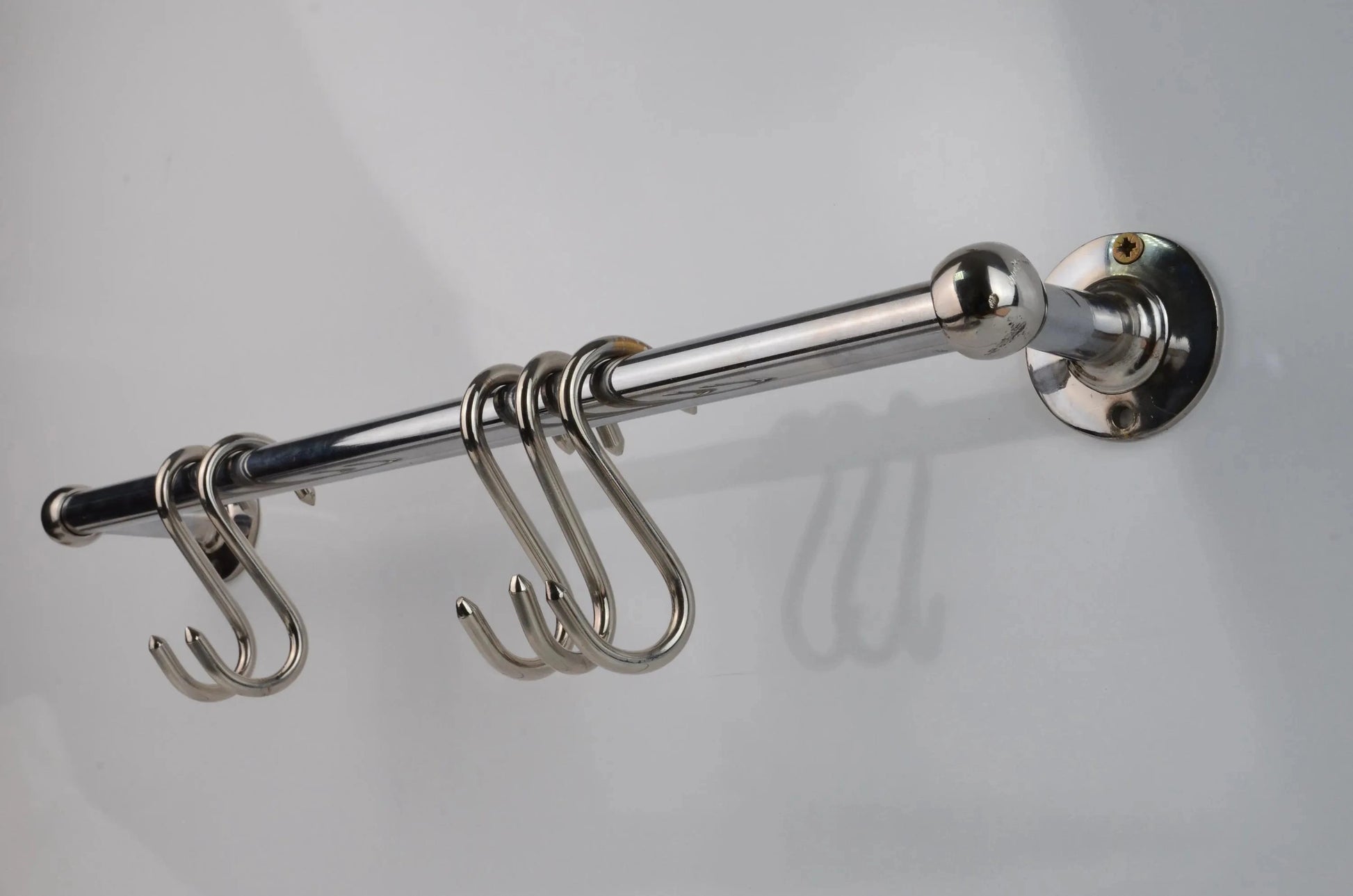 hrome kitchen rail made of solid brass