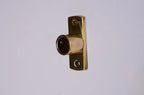 Custom Width Brass café curtain rod 