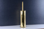 Unlacquered Brass Toilet Brush With Smooth Finish - AtlasFinest