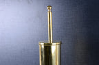 Unlacquered Brass Toilet Brush With Smooth Finish - AtlasFinest