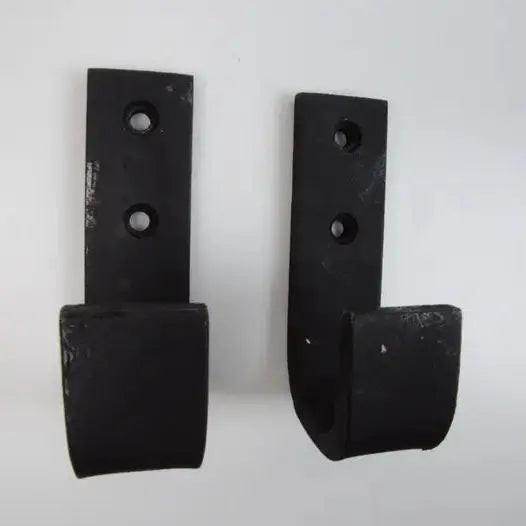 Set of 2 Black Iron Hooks For Wall And Door - AtlasFinest