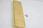 Long Unlacquered Brass Floating Shelf - AtlasFinest
