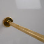 Long Unlacquered Brass Hooks With Small Backplate - AtlasFinest