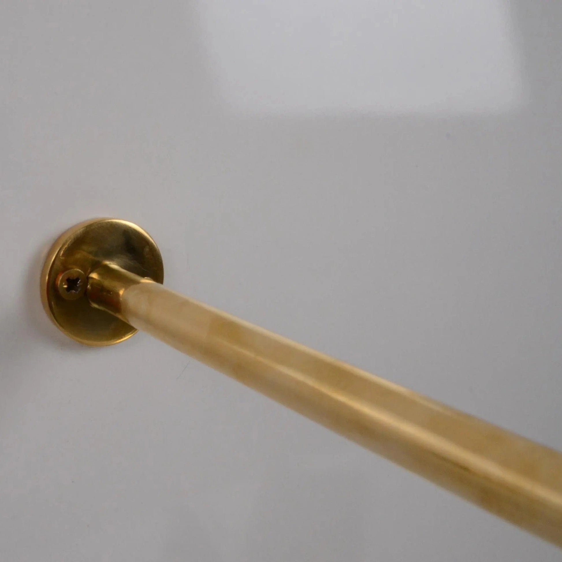 Long Unlacquered Brass Hooks With Small Backplate ATLAS FINEST
