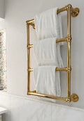 Solid Unlacquered Brass Towel Rack,