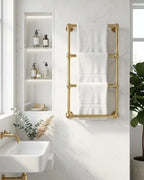 Solid Unlacquered Brass Towel Rack,